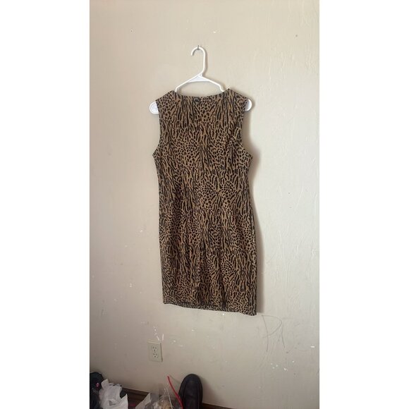 Vintage ROBBIE BEE spandex animal Print Dress! 10 - Picture 5 of 6